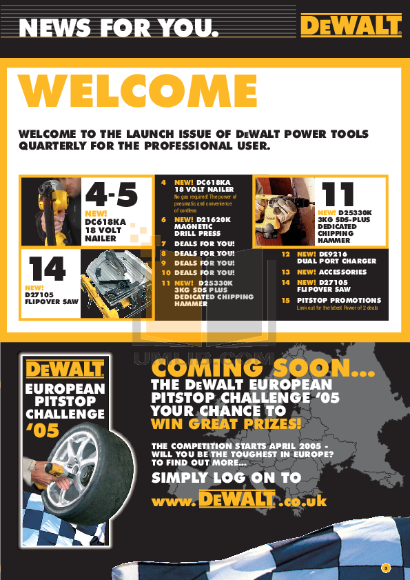 PDF manual for Dewalt Other DC618 Cordless Nailer